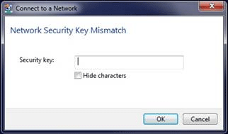 Network Security Key Mismatch
